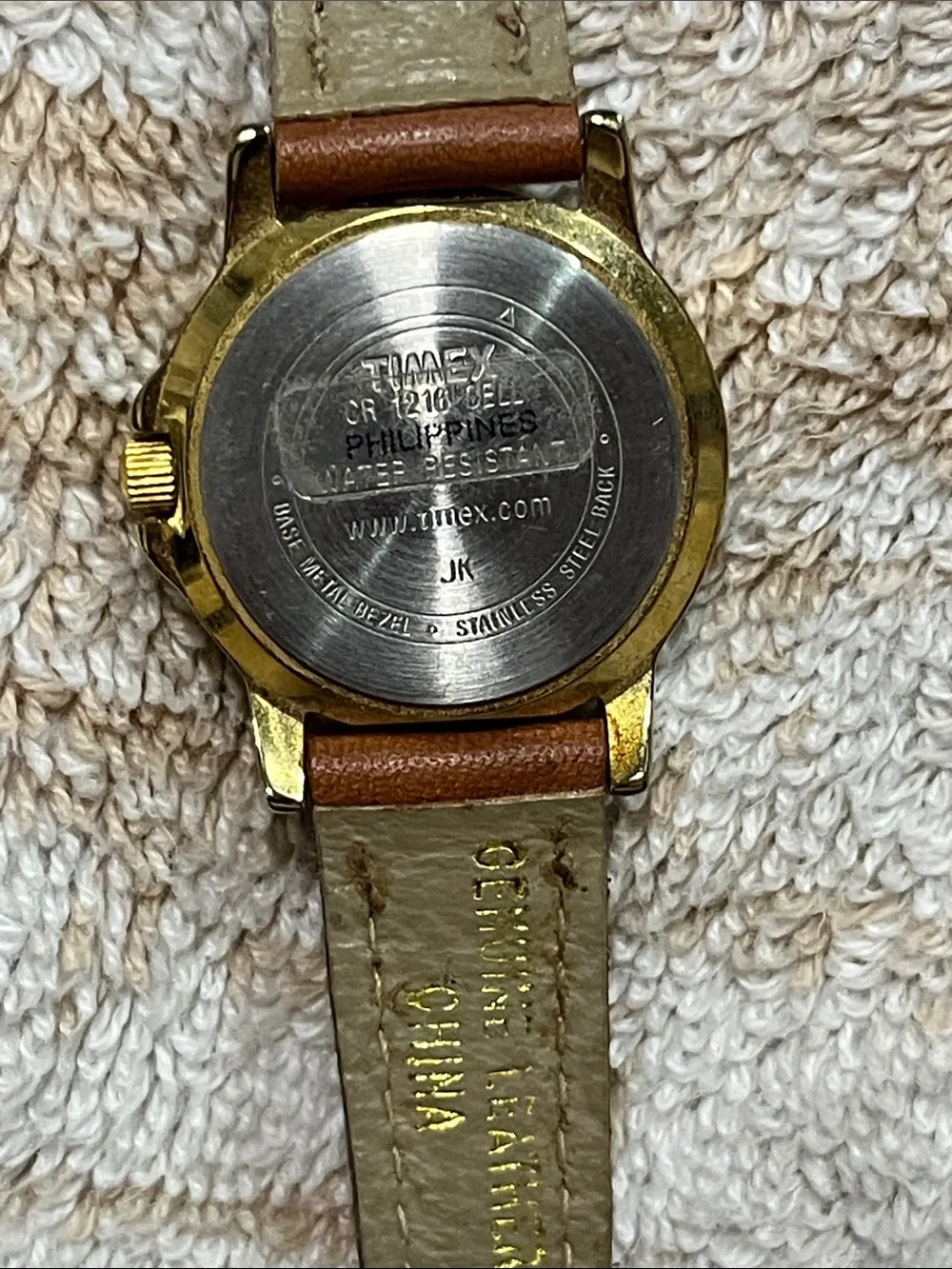 Women's Gold-Tone Brown Leather Strap Watch - Brown
